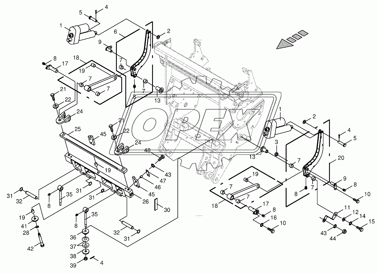 Shear bar adjustment 1