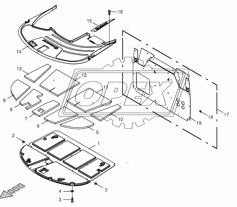 Cab-Sound deadening