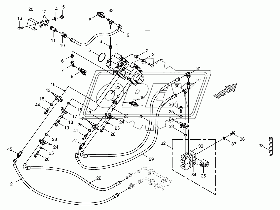 Traction drive pump