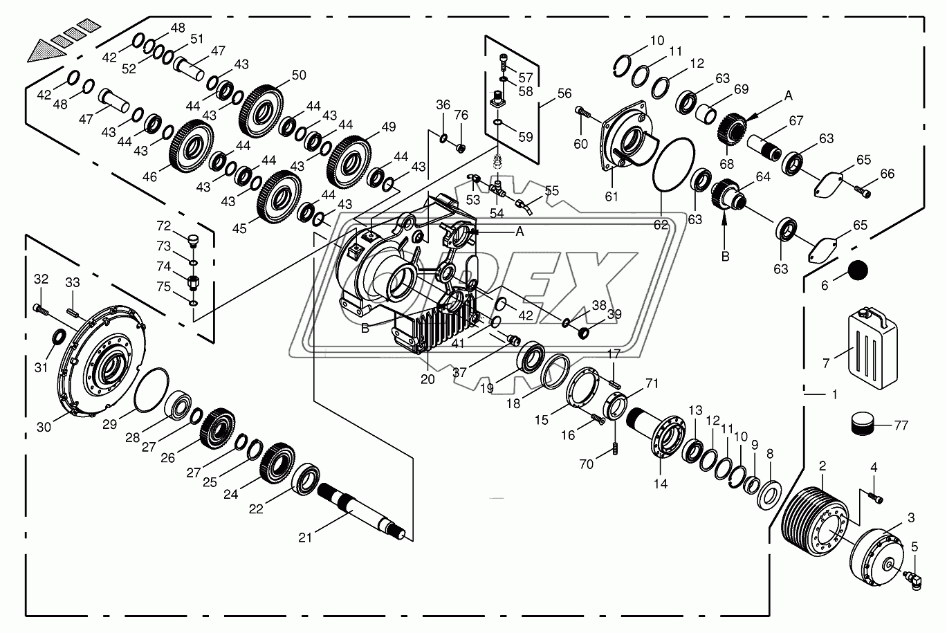 Motor output gear 805001-831500