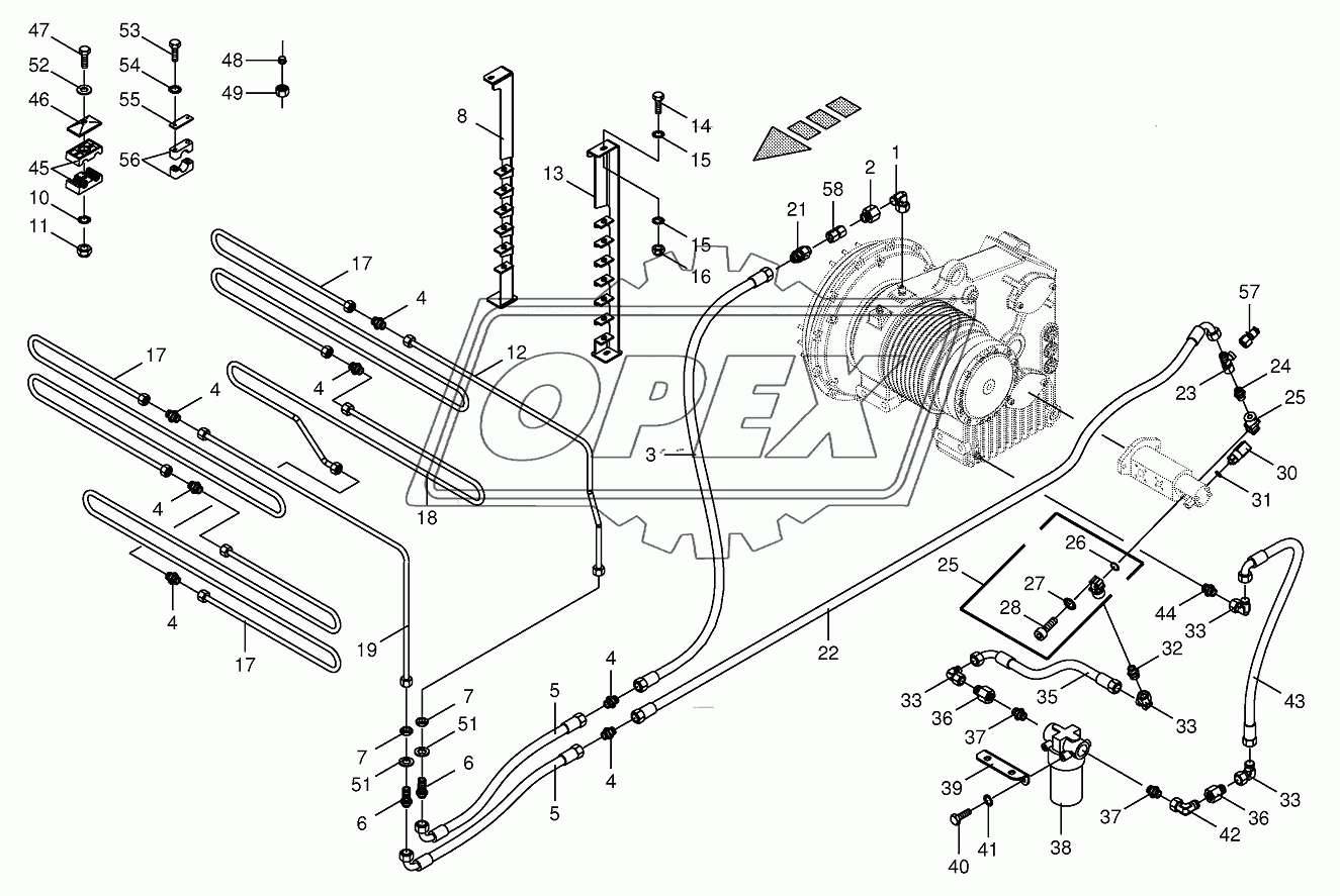 Gear oil cooler