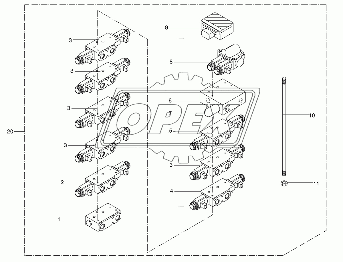 Diverter vave bloc 1