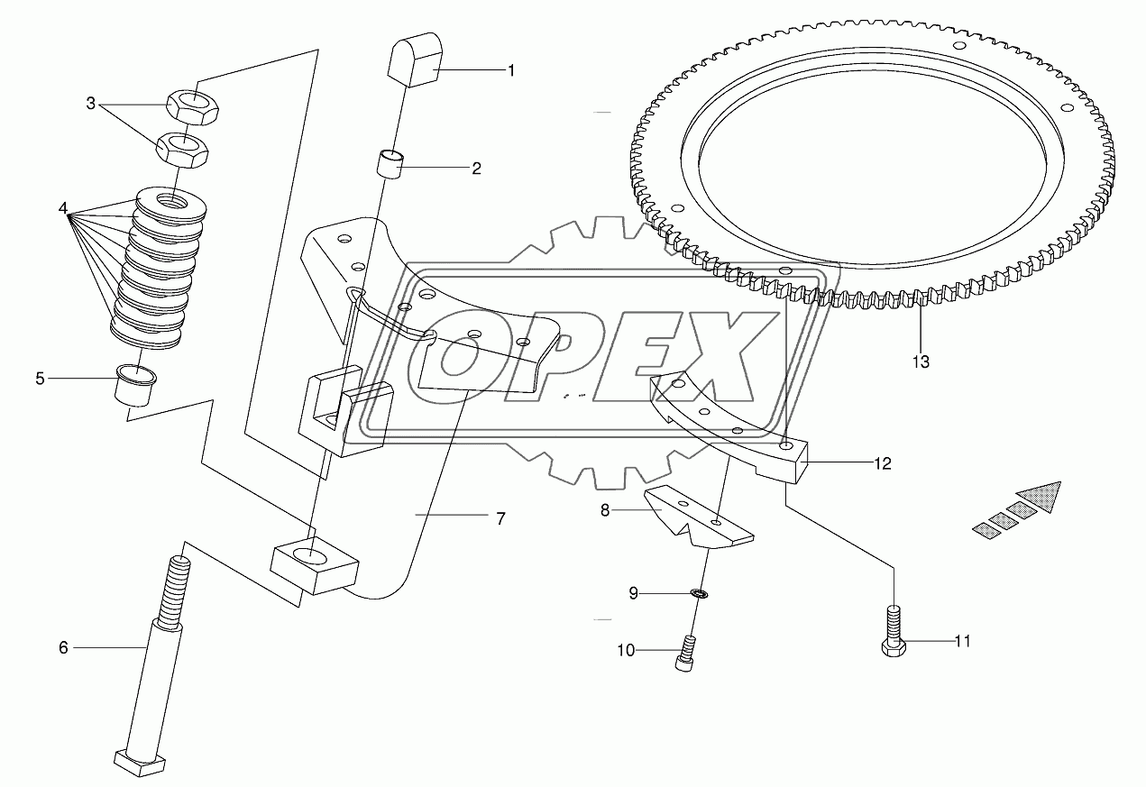 Live ring with obstacle protection