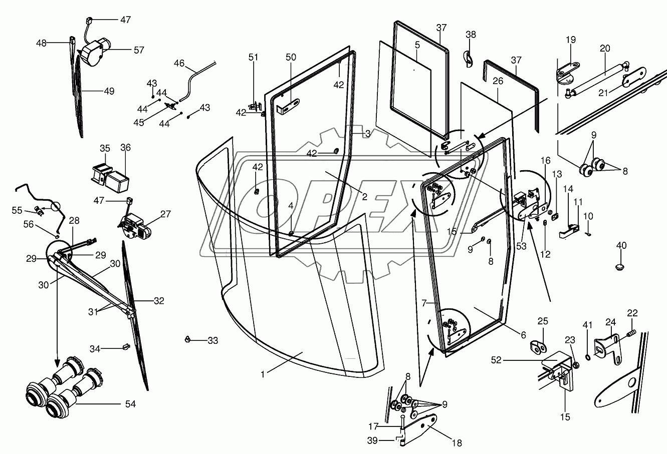 Cab-glazing