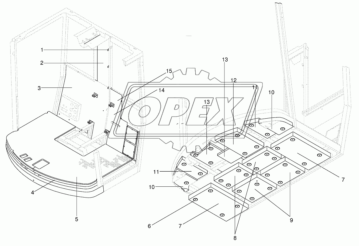 Cab-Sound deadening