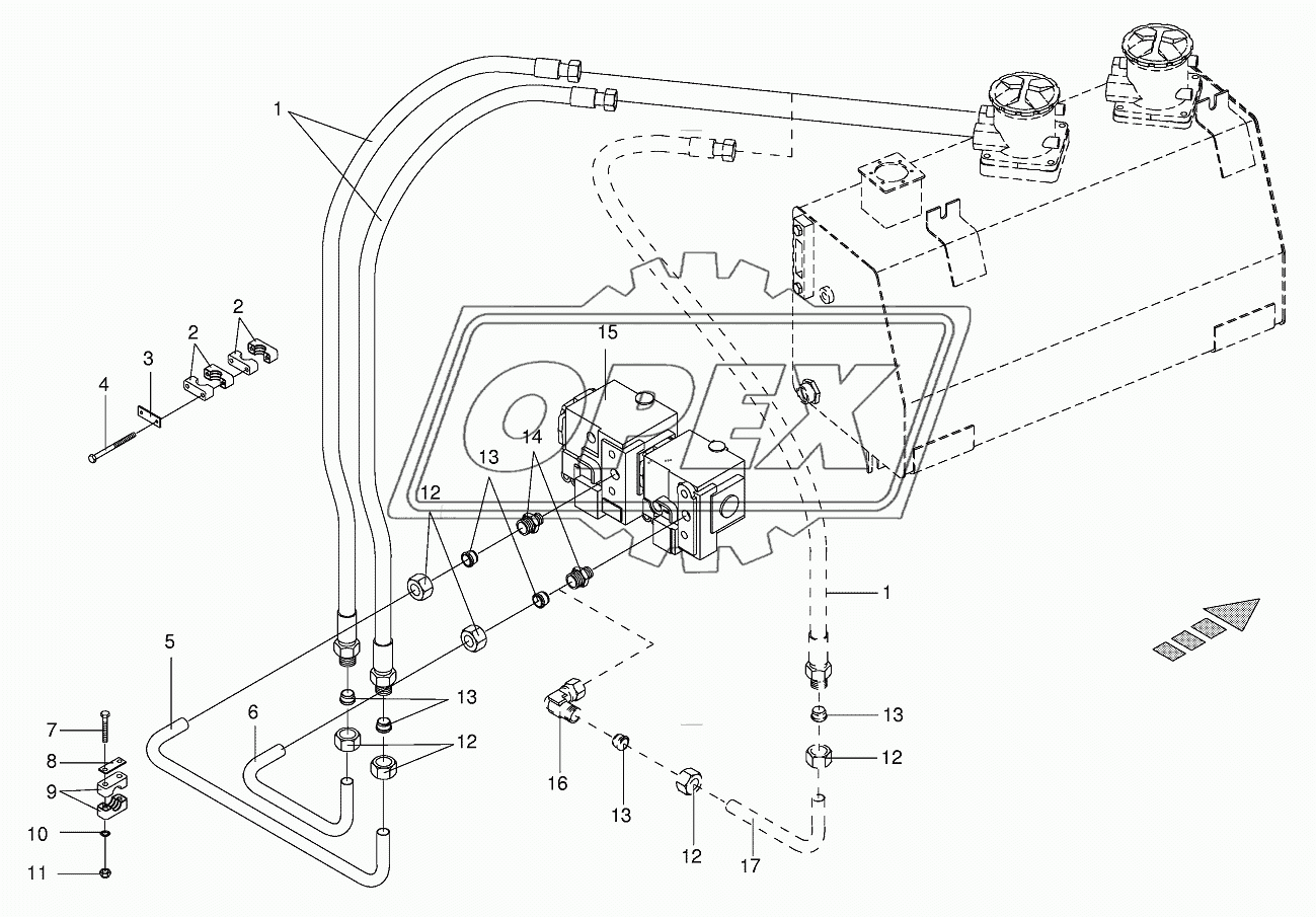 Suction line - auxiliary line