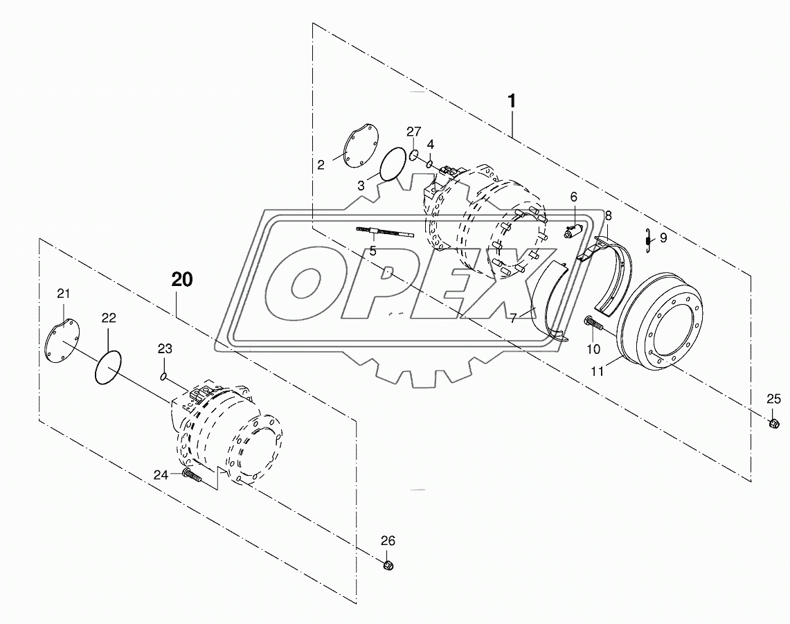 Cam lobe motor