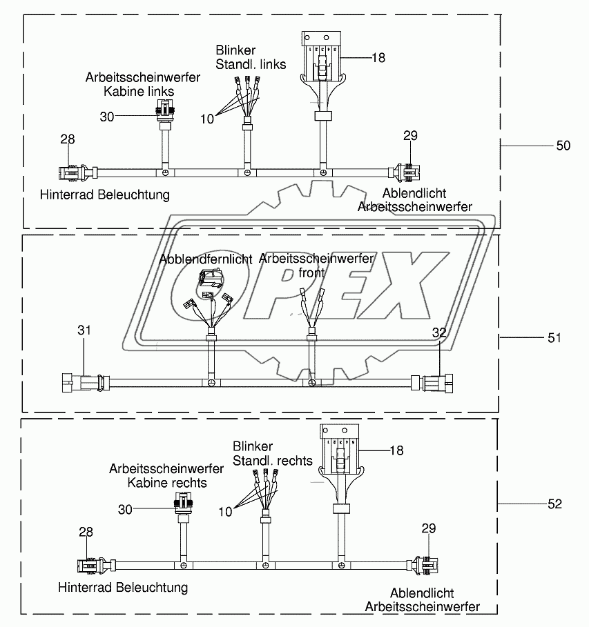 Wiring Harness - Front lighting