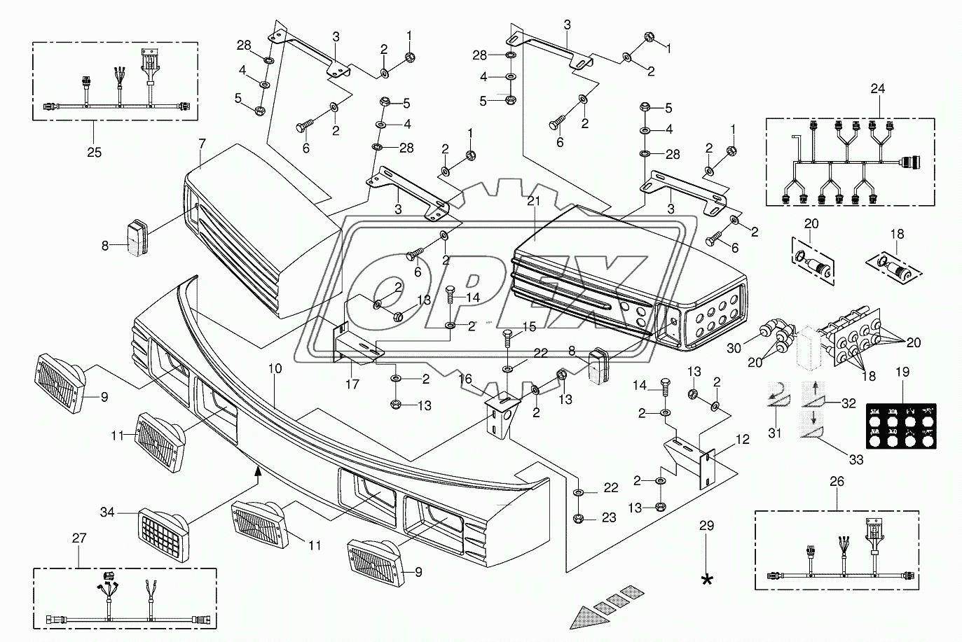 Front panel / Headlight