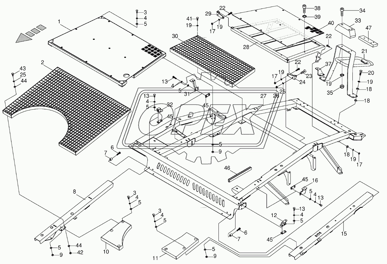 Panelling top / roof flap