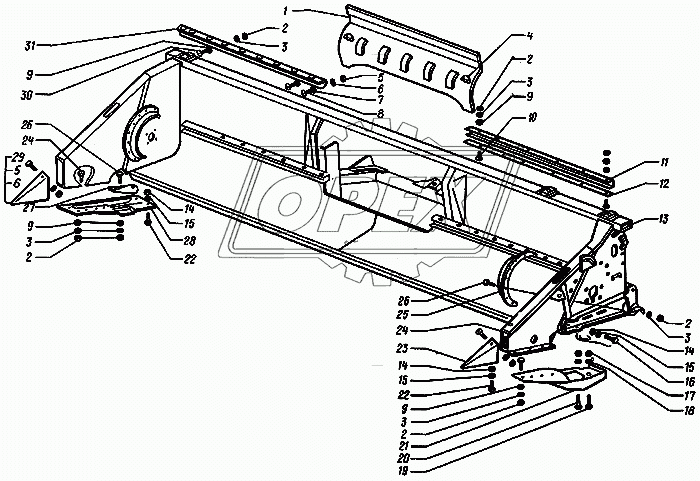 Корпус жатки ЖКН 5-2-1