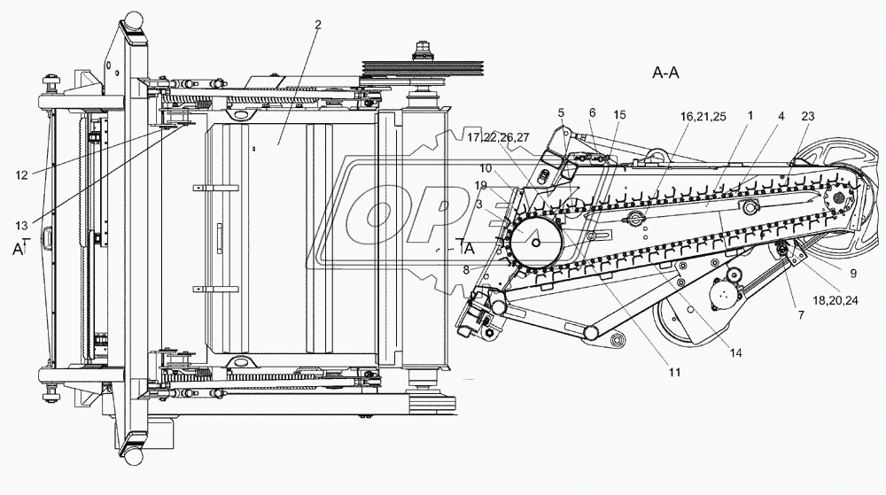 Камера наклонная (КЗК 1770000), вид сверху