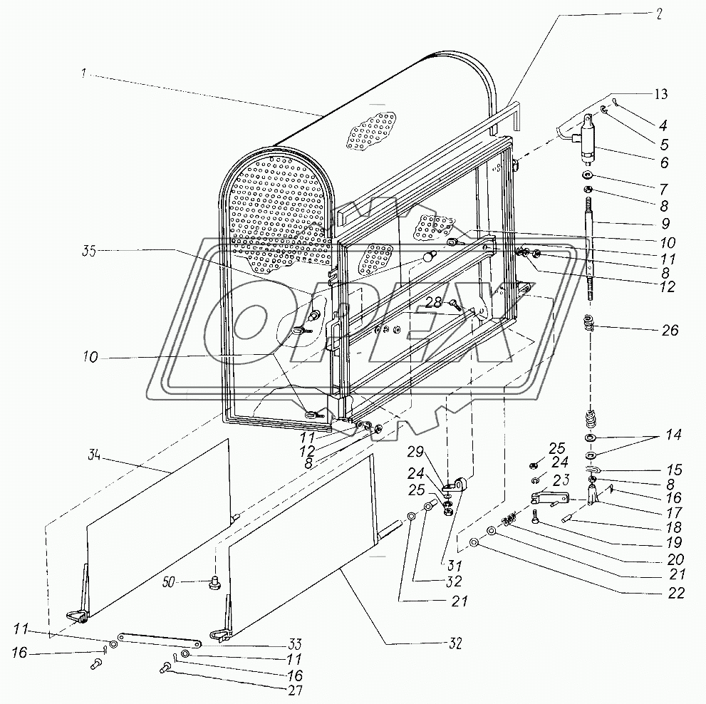 Воздухозаборник радиатора 442-3-51