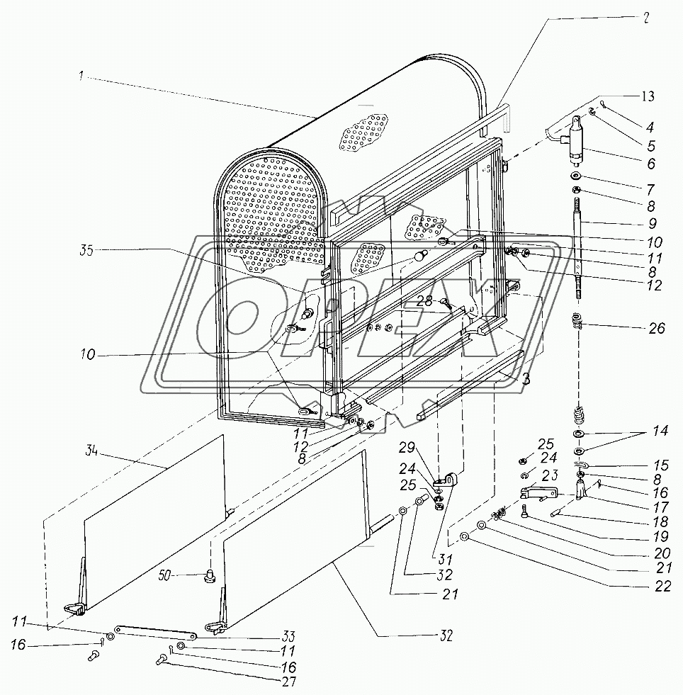 Воздухозаборник радиатора 236-3-10-01