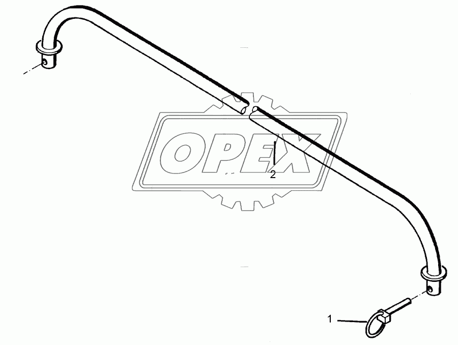 Connecting rod 110 WDP/90 2090mm