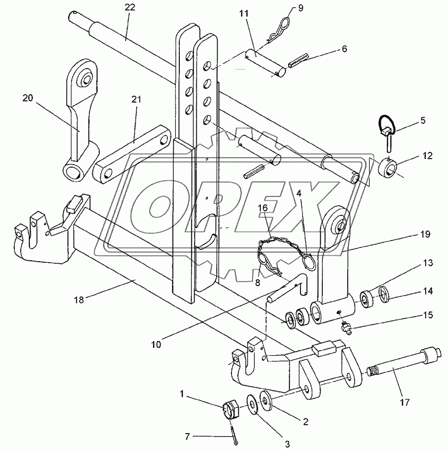 Push-linkage device KAT2/Z3