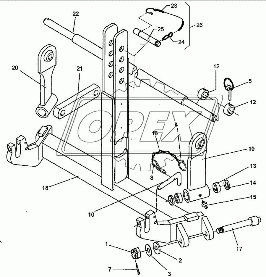 Push-linkage device KAT2/Z2