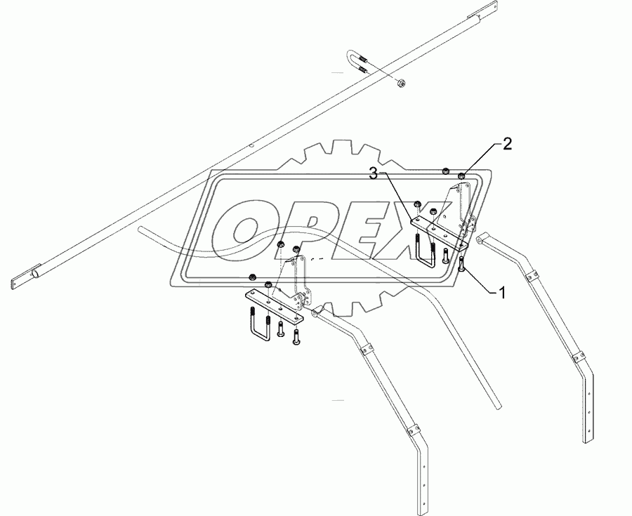 Carrier for light extension 50x15x286