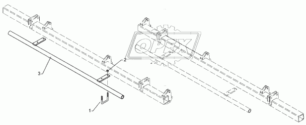 Hose carrier D42,5x6,3x830