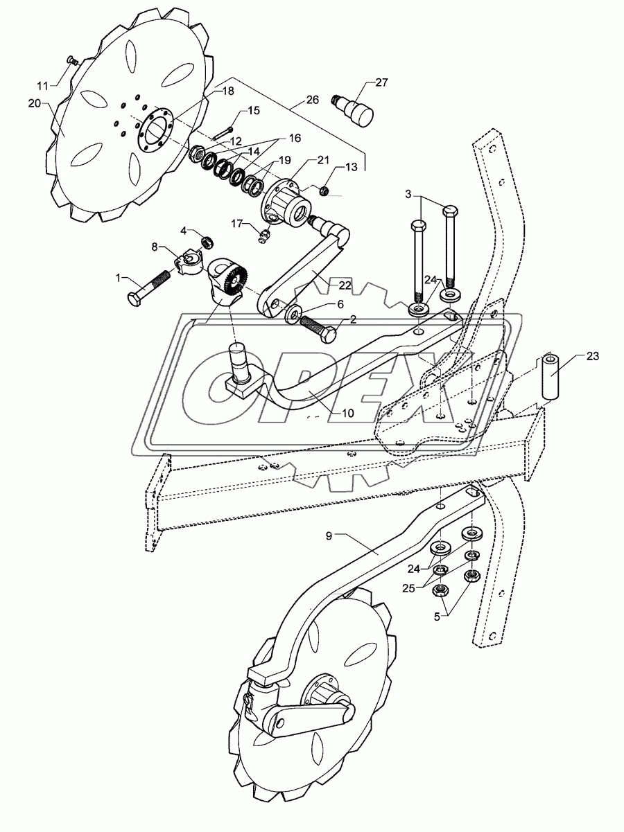 Disc coulter E8 D500 Z