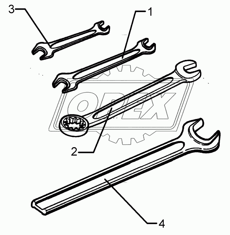 Tool set Granat 110+X 110