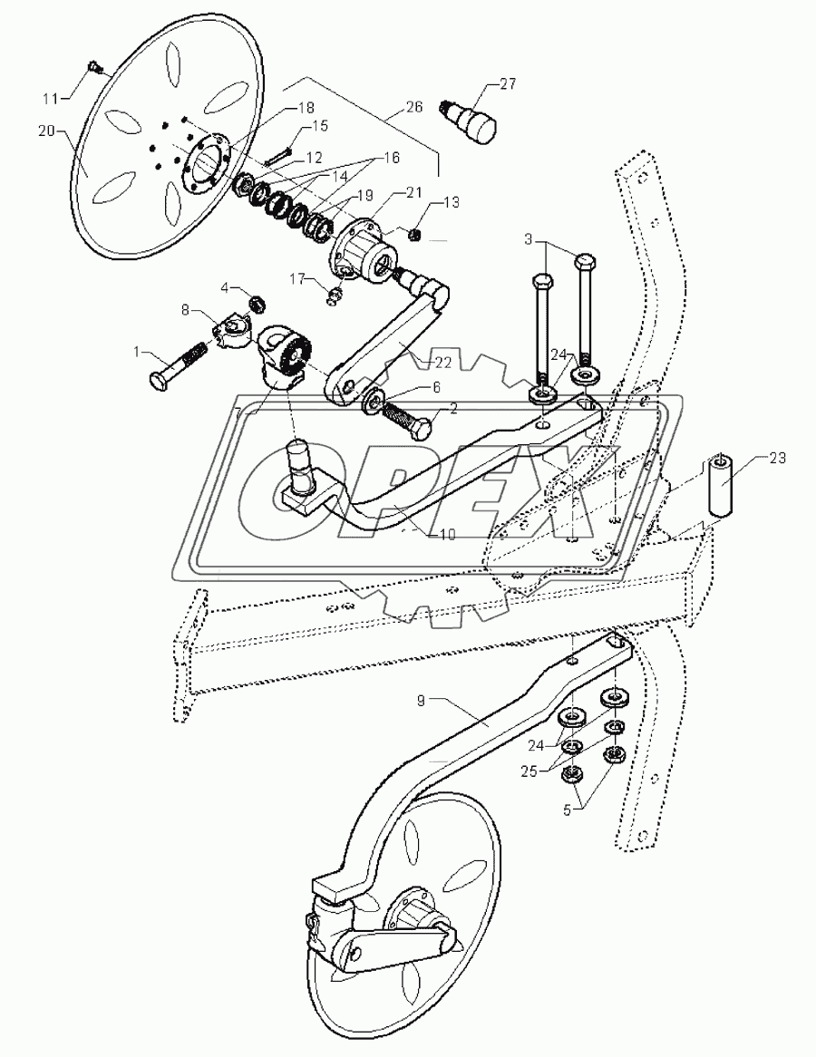 Disc coulter E5/6 D500 A G-Z40