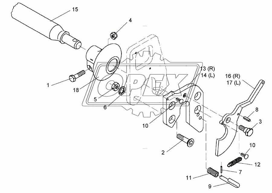 Lower link connection E55FH L3 Z2