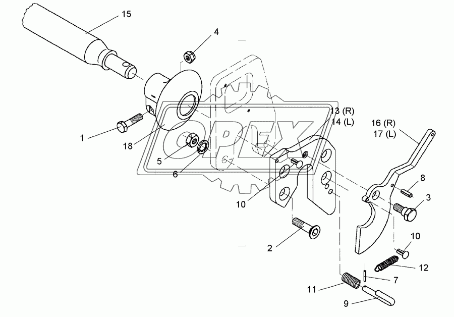 Lower link connection E55FH L2 Z3