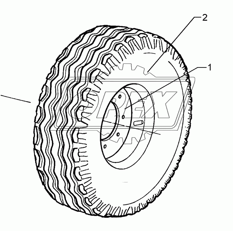 Wheel 5/94/140 D14	185R14 D650x188 4PR