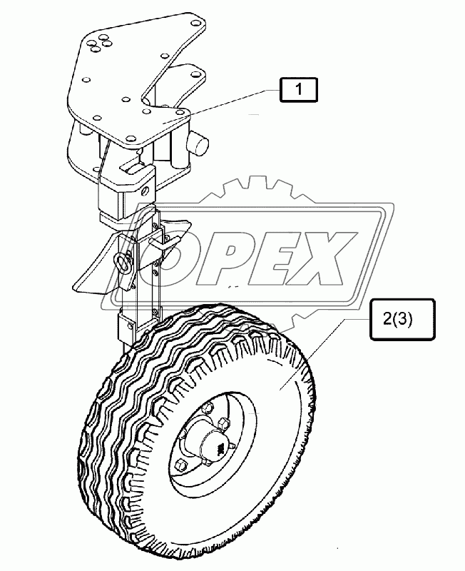 Depth wheel E7 195R15 555lg