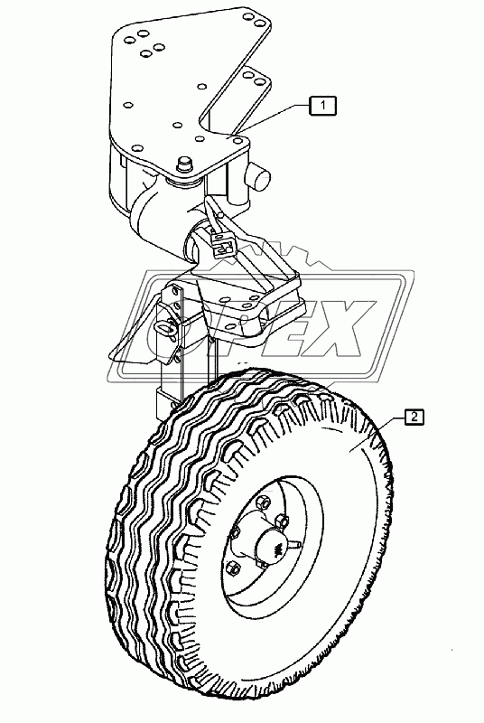 Uni-wheel E7 10.0/80-12 710x264