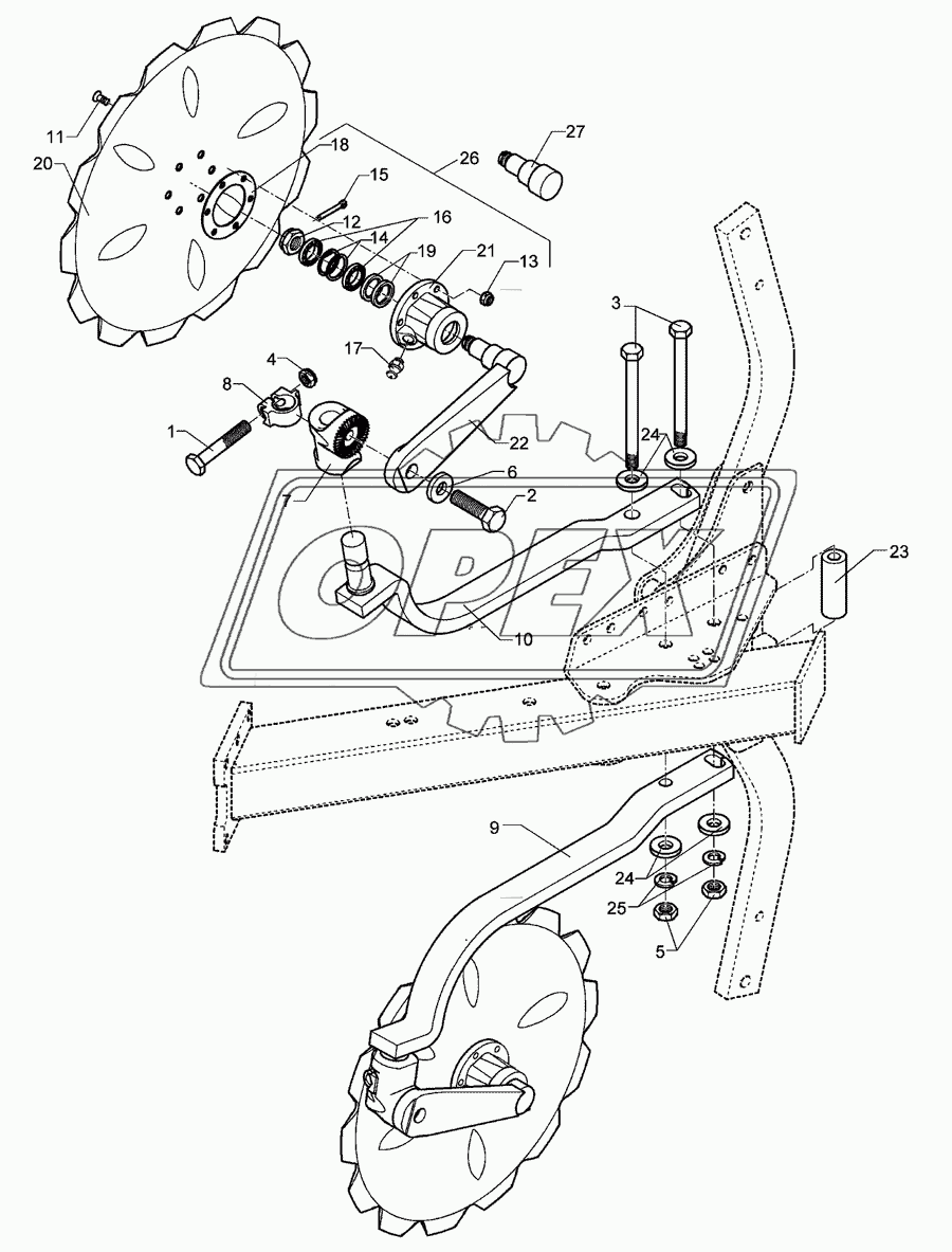 Disc coulter E8 D590Z