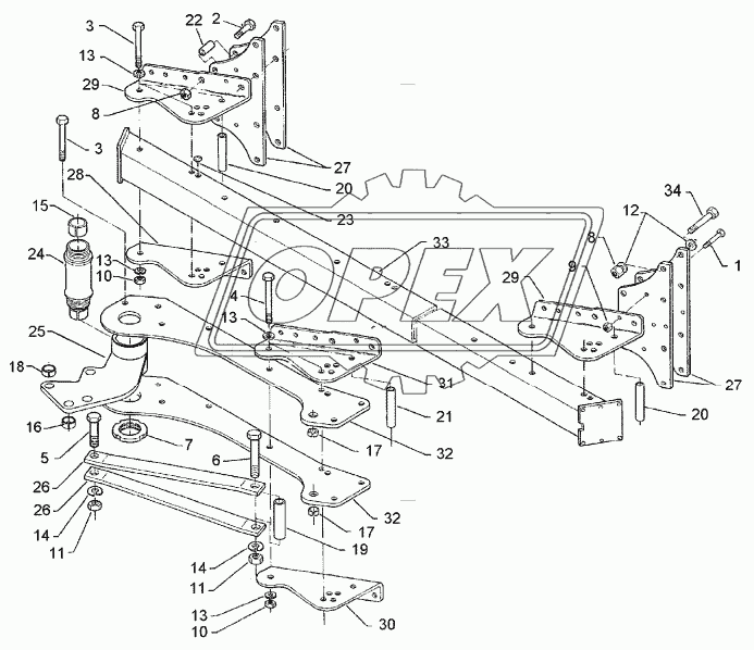 Basic frame E9-OF-160-3-1000