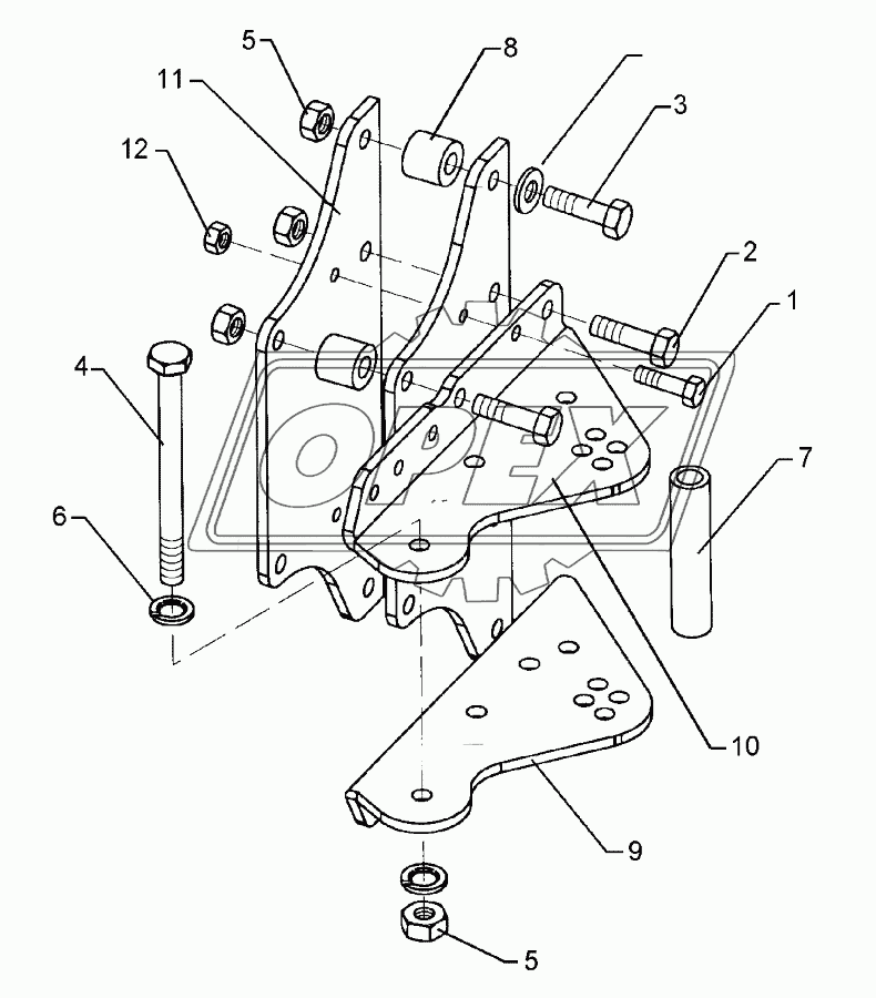 Adjusting bracket	E10-180