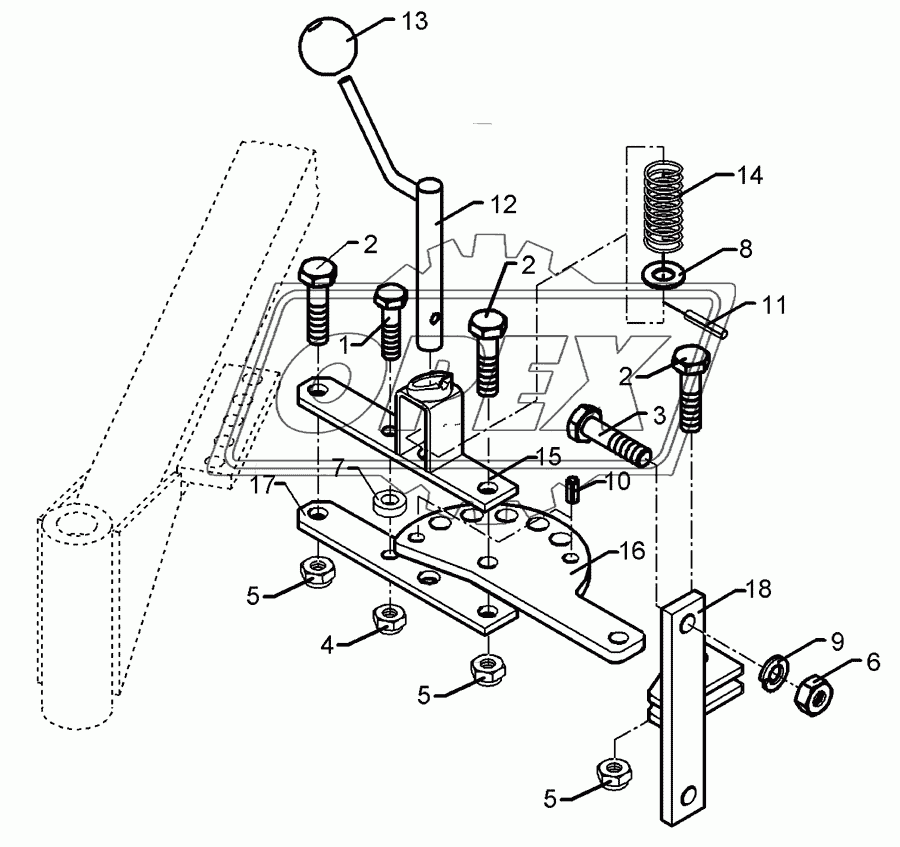 Adjustment- and locking device EurOpal 5+6