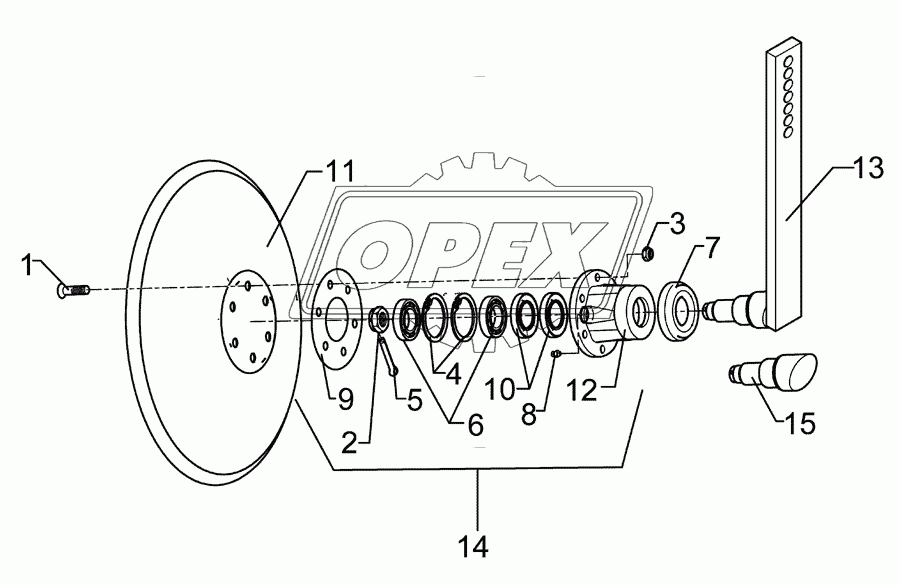 Hollow disc LI D450 Smaragd 9