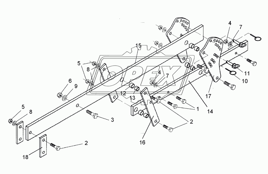 Carrier 120x20x1795-80x20 SM9 U