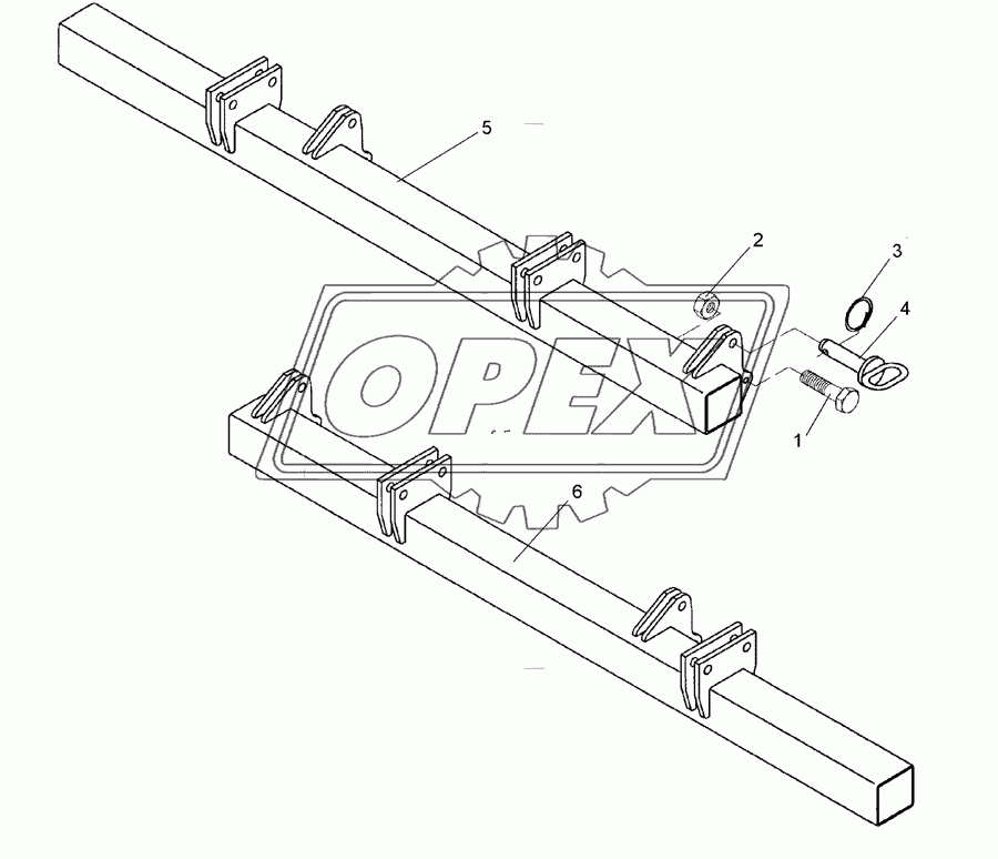 Frame for hollow discs 2x SM9/400