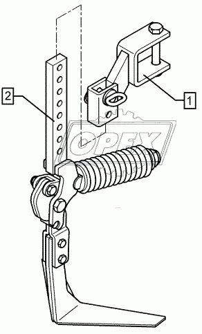 Track scraper with holder FSU VS33 Quarz