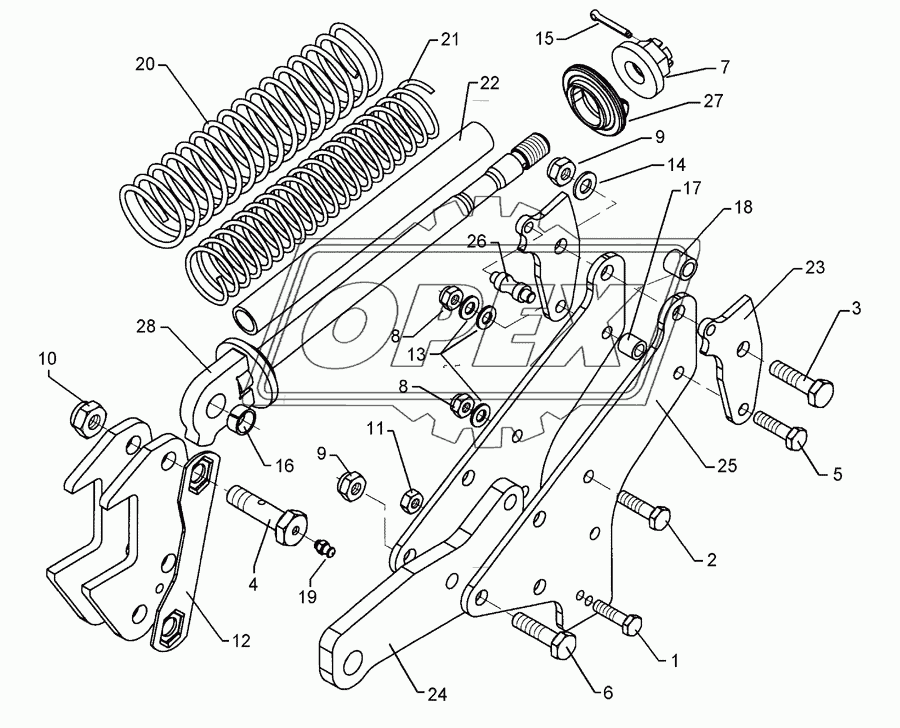 Trip device D30G-20 206-Drehpunkt SM.9