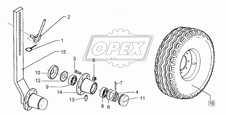 Depth wheel 195 R15 70x30