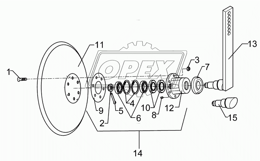 Hollow disc LI D450 Smaragd 9