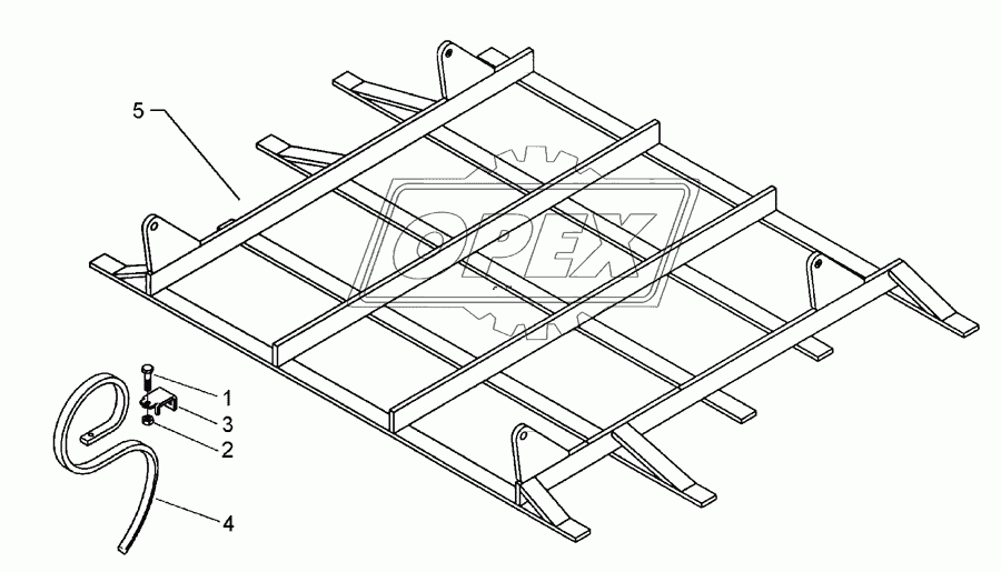 Harrow section 1,5m-G25 25x8 1