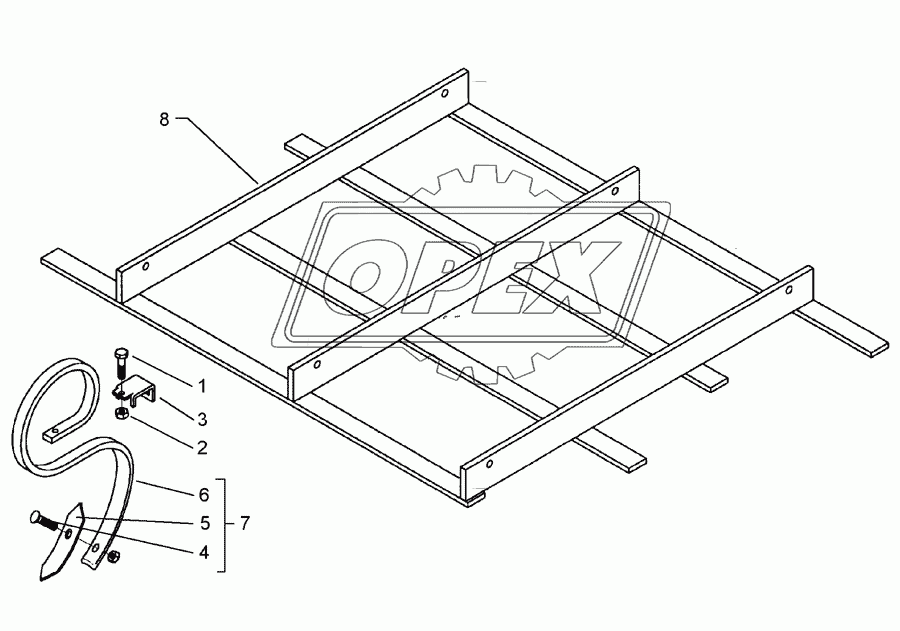 Harrow section 1,5m-E16 32x10 1