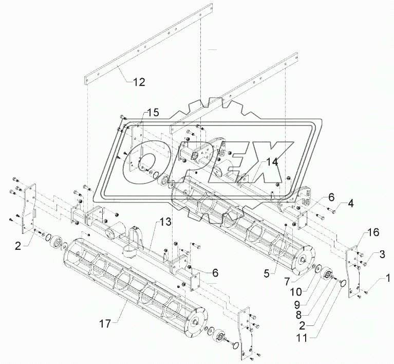 Crumbler frame 1,5m  FK 270