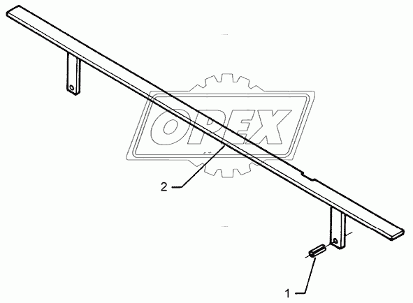 Stone protection bar 1,5m/820mm