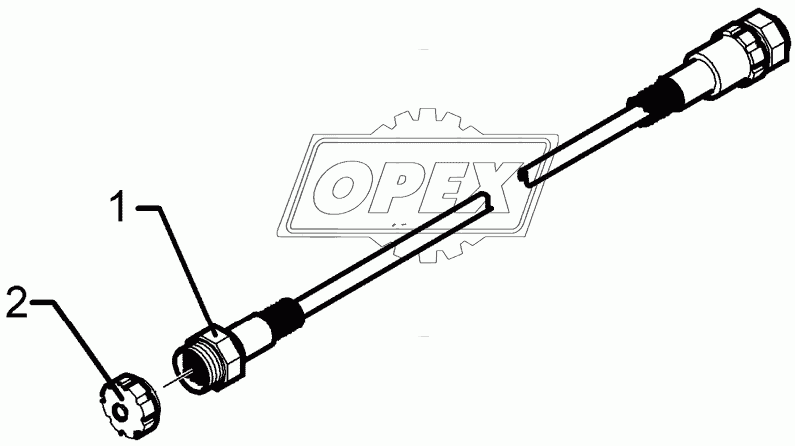 Extension cable 22-polig 8m