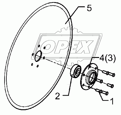 Disc D350/70/34x3 AA