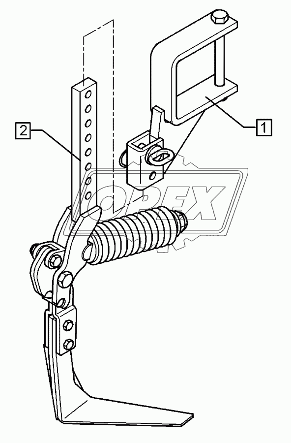 Track scraper with holder FSU-VS33-120x120