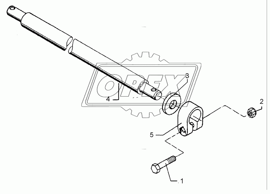 Lower link connection D55/P L2 Z2